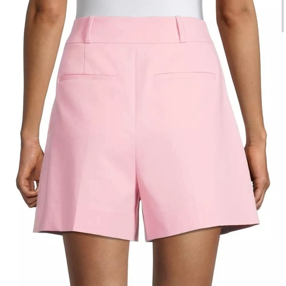 REBECCA TAYLOR COTTON SUITING TAILORED SHORTS PAILE ORCHID SIZE 0 - Picture 5 of 7